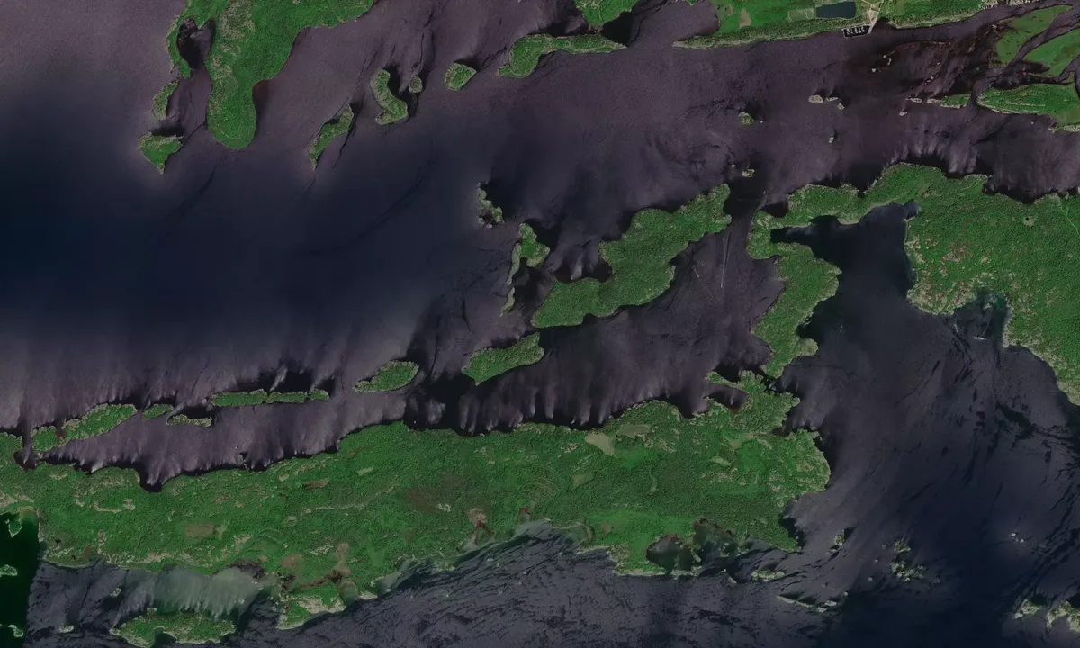 Flyfoto av Shanley Island