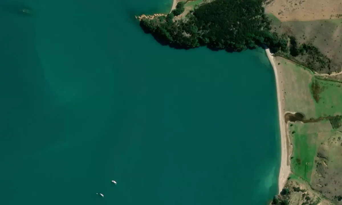 Flyfoto av Shark Bay
