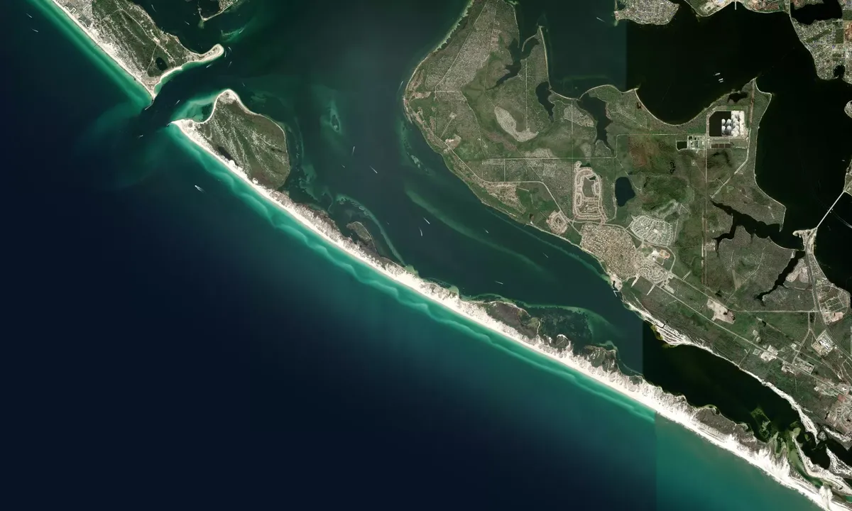 Flyfoto av Shell Island - 1