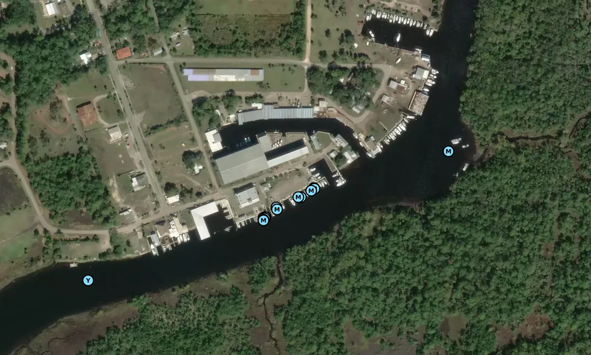 Satelite image of Shields Marina