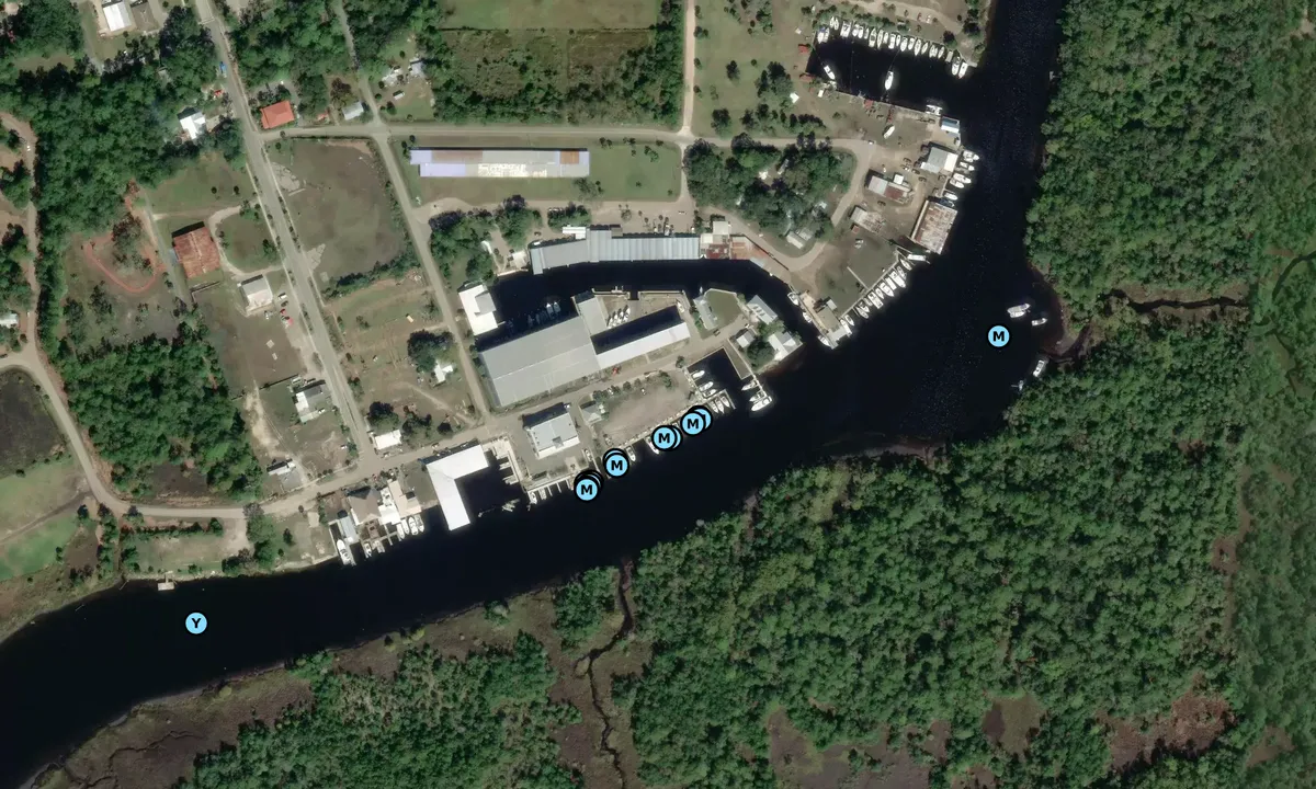 Satelite image of Shields Marina