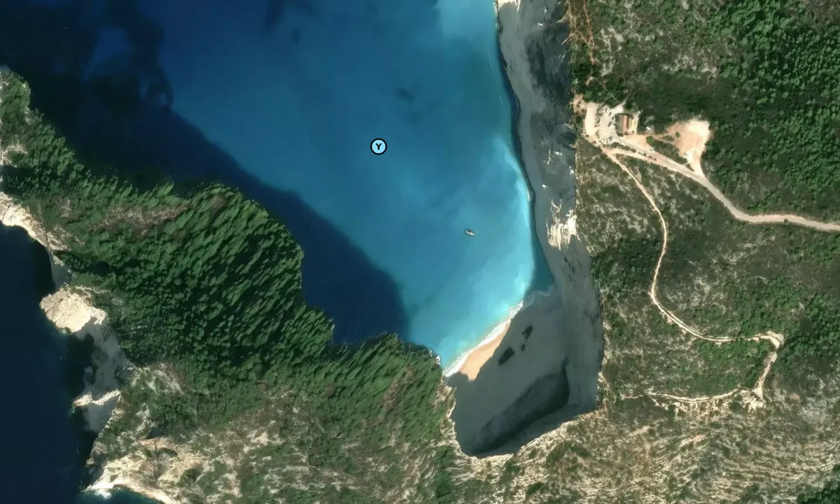 Satelite image of Shipwreck Beach