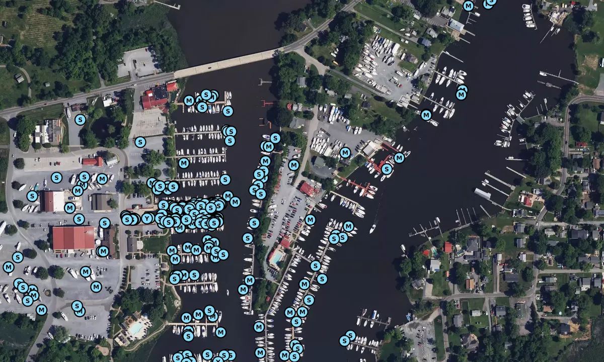 Satelite image of Shipwright Harbor Marina