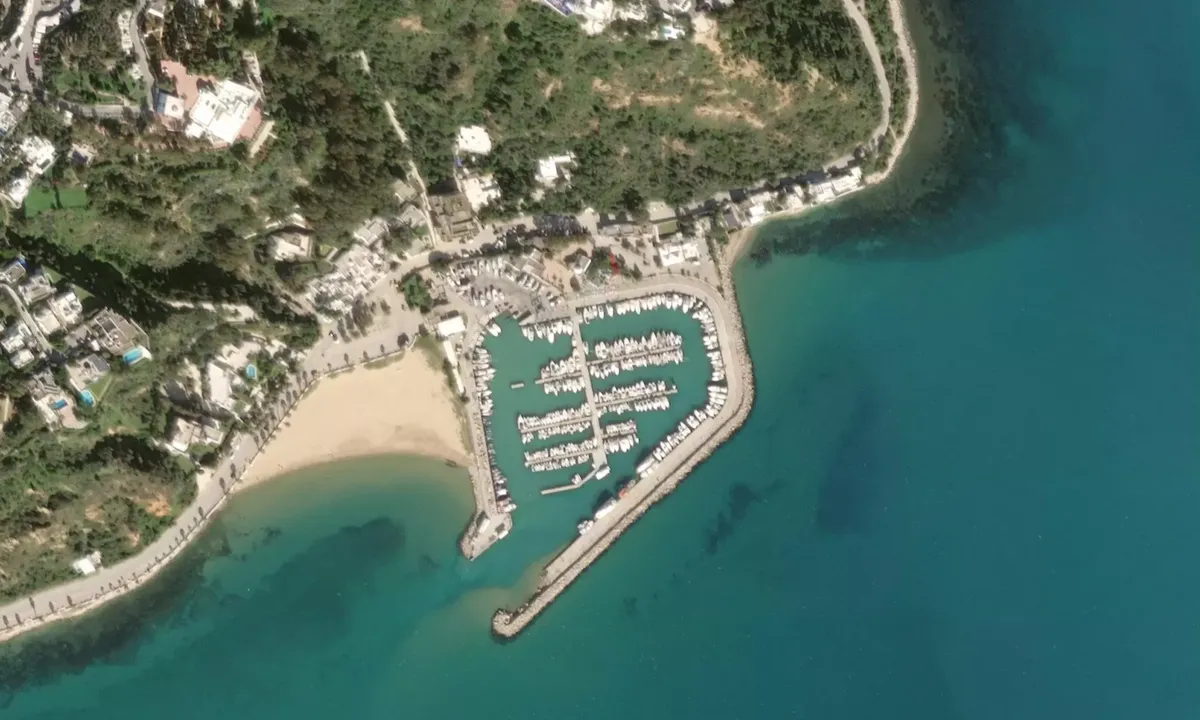 Flyfoto av Sidi Bou Said