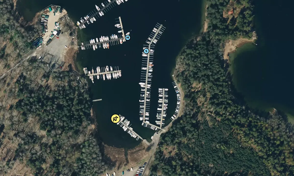 Satelite image of Siggesta gästhamn