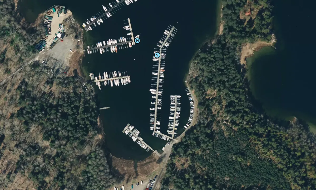 Satelite image of Siggesta gästhamn