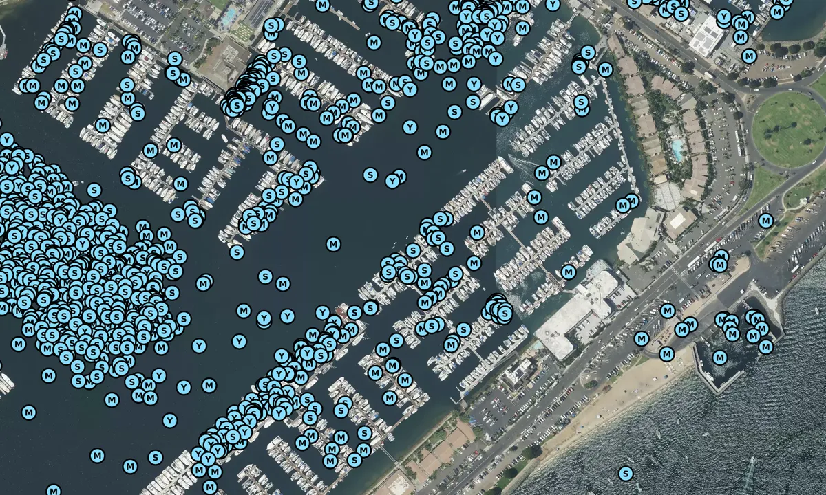 Satelite image of Silver Gate Yacht Club