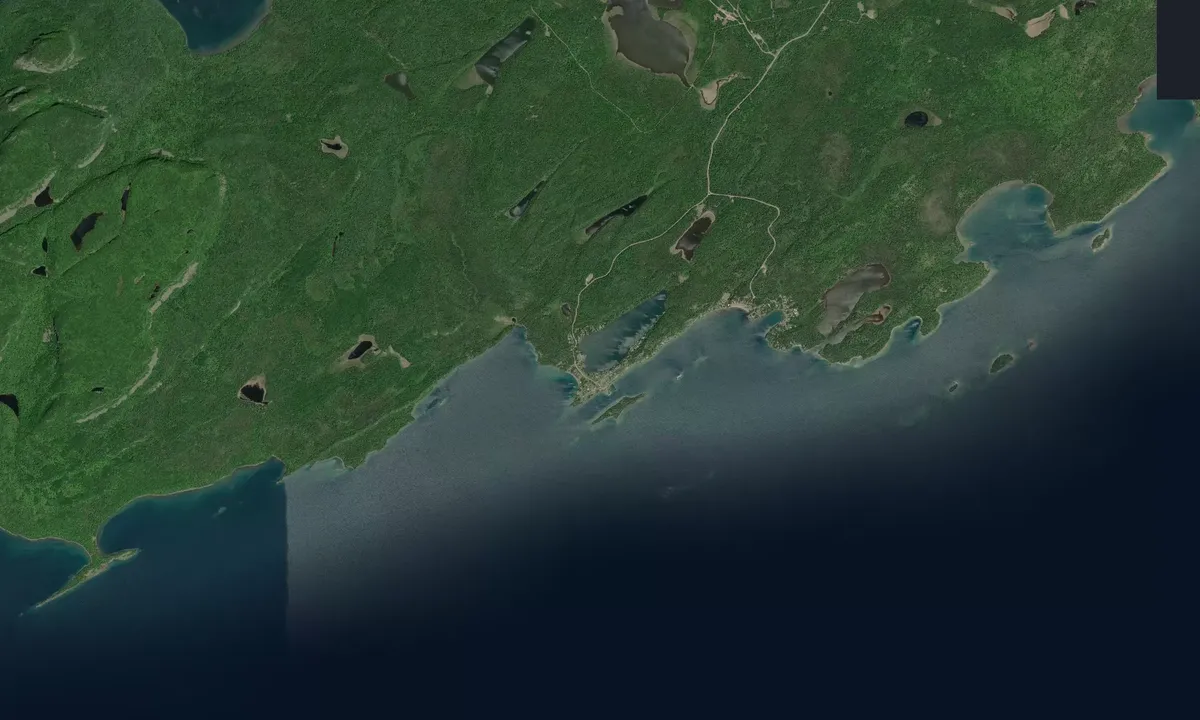 Flyfoto av Silver Islet Government Dock