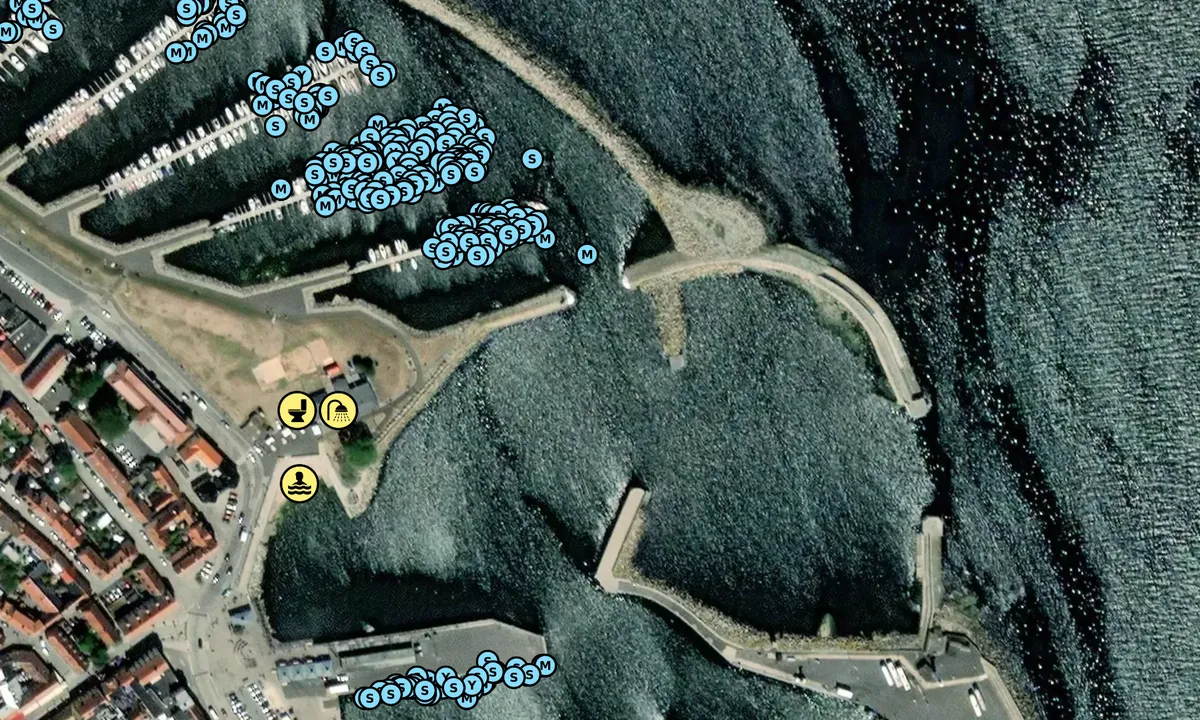 Satelite image of Simrishamn