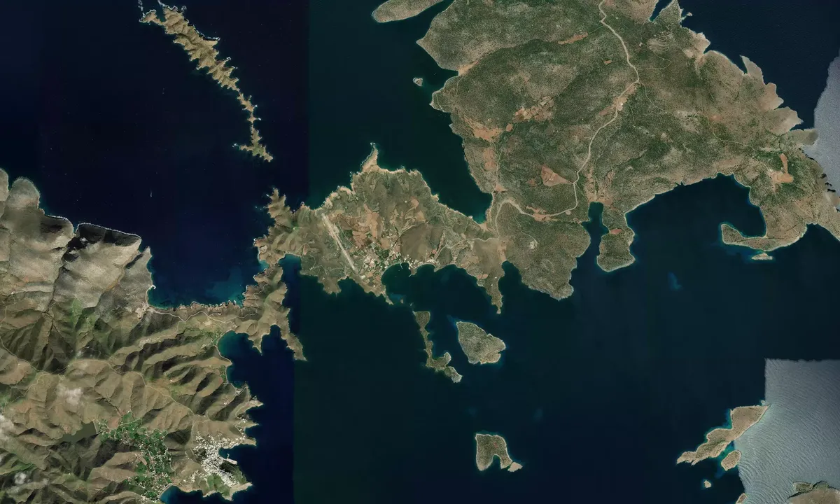 Flyfoto av Sinointa Bay
