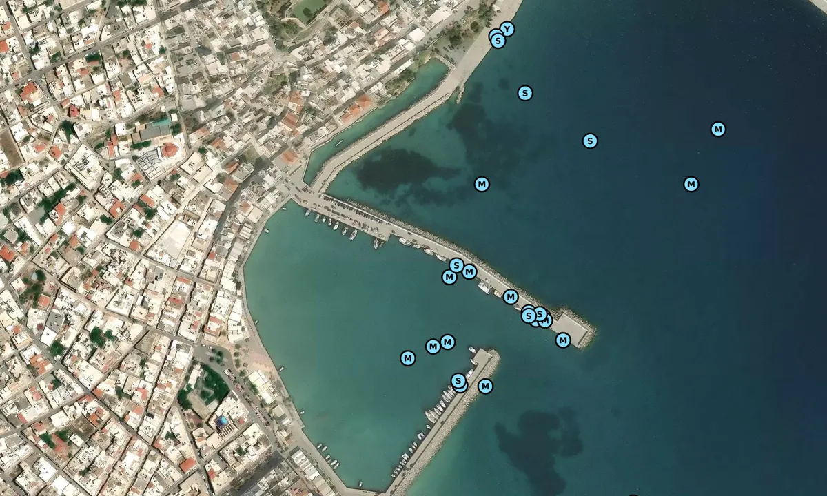 Satelite image of Sitia Harbour