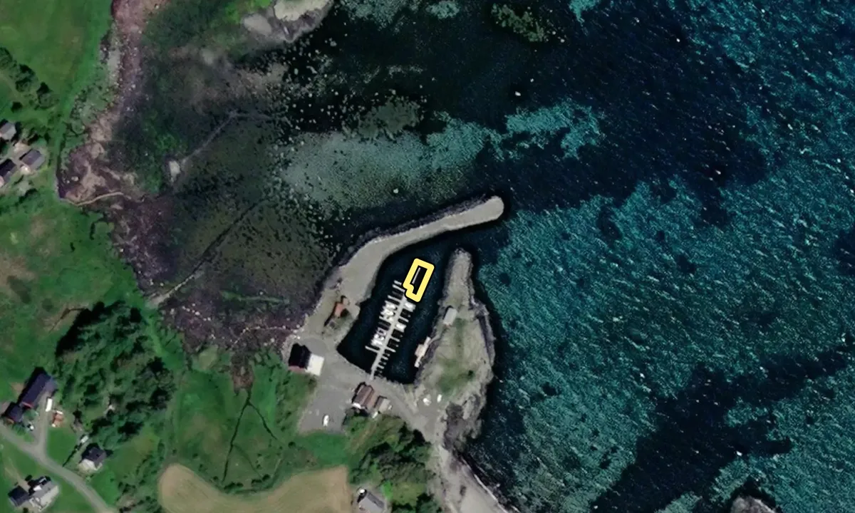 Satelite image of Sjåberget Småbåthamn
