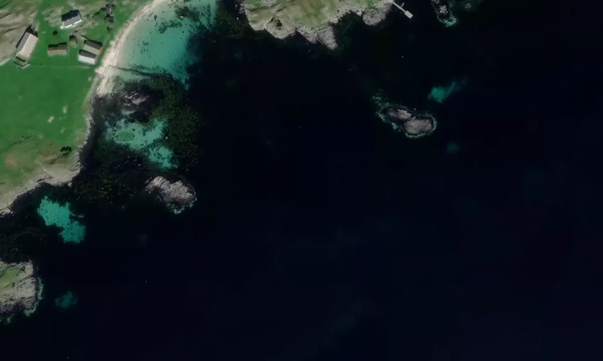Satelite image of Sjåbergvika Uksnøy