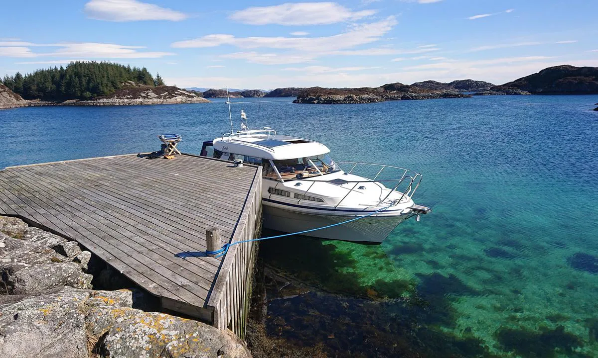 Sjøbuosen: Kaien på Sauøy.