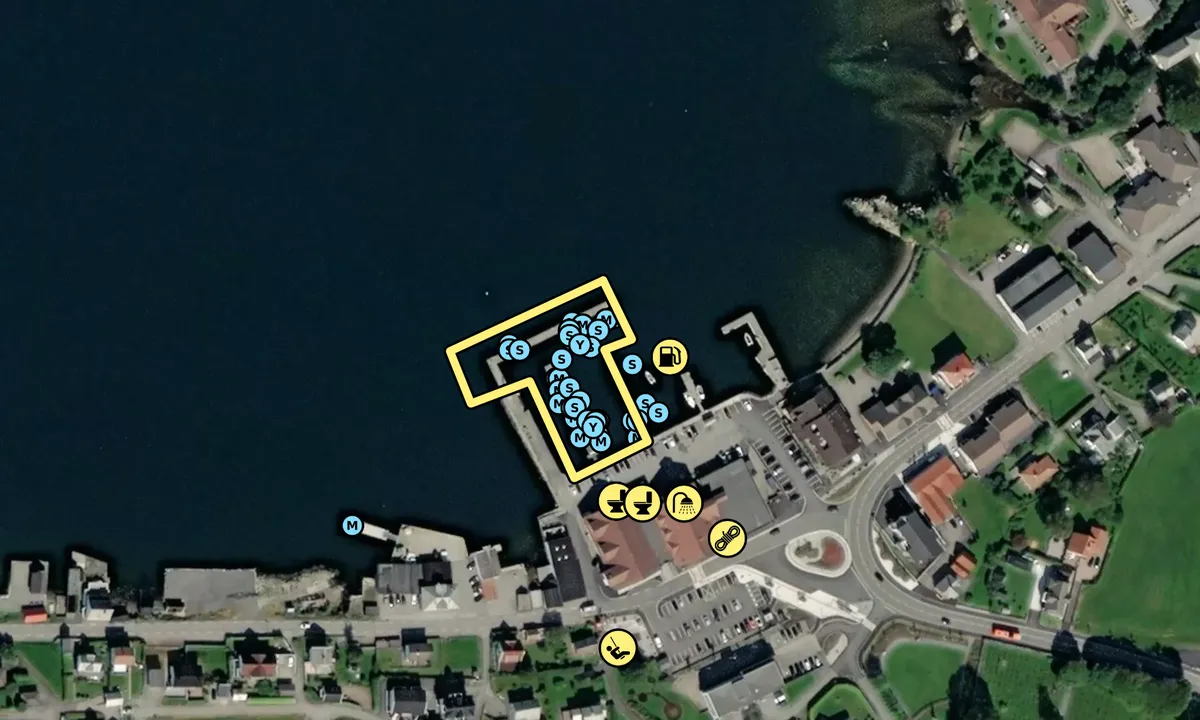 Satelite image of Sjøsio Gjestehamn - Fitjar
