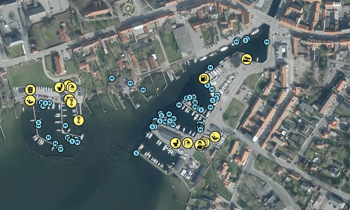 Satelite image of Skælskør Havn