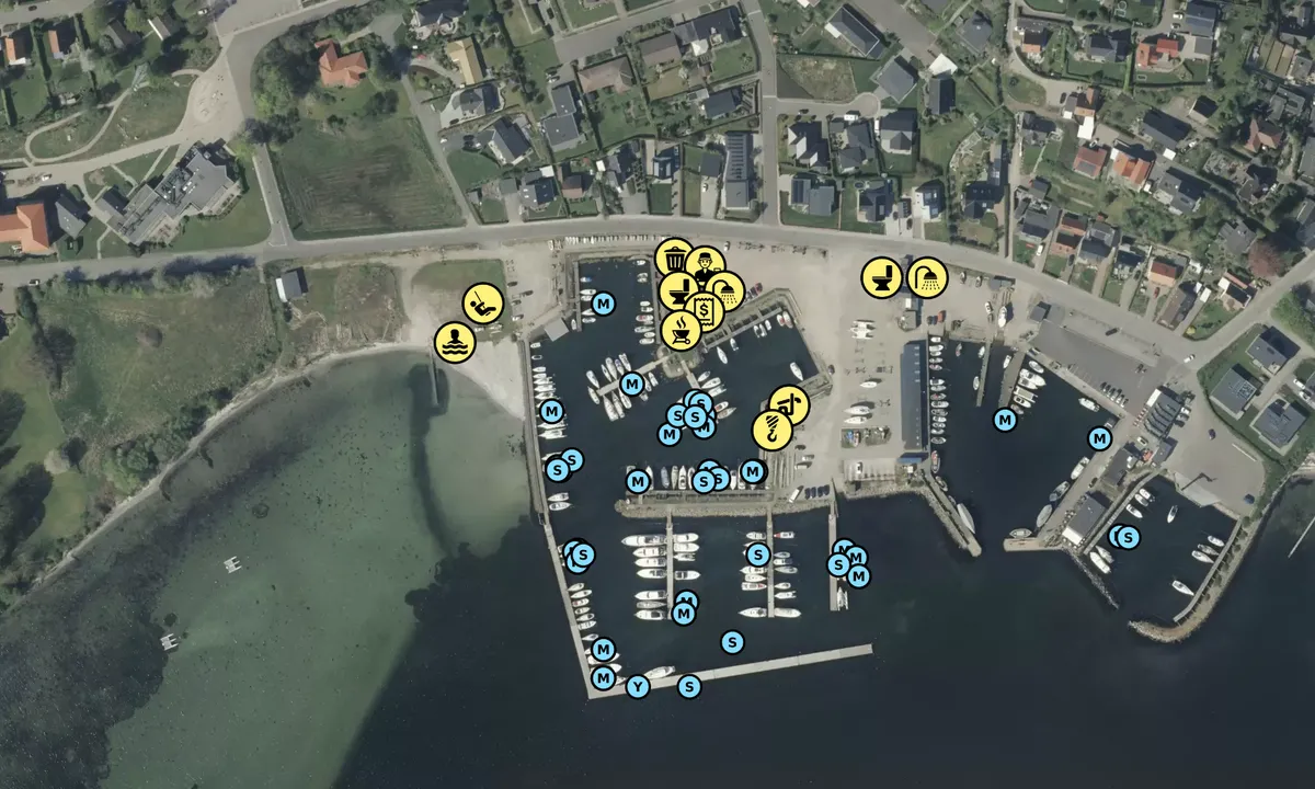 Satelite image of Skærbæk Lystbådehavn