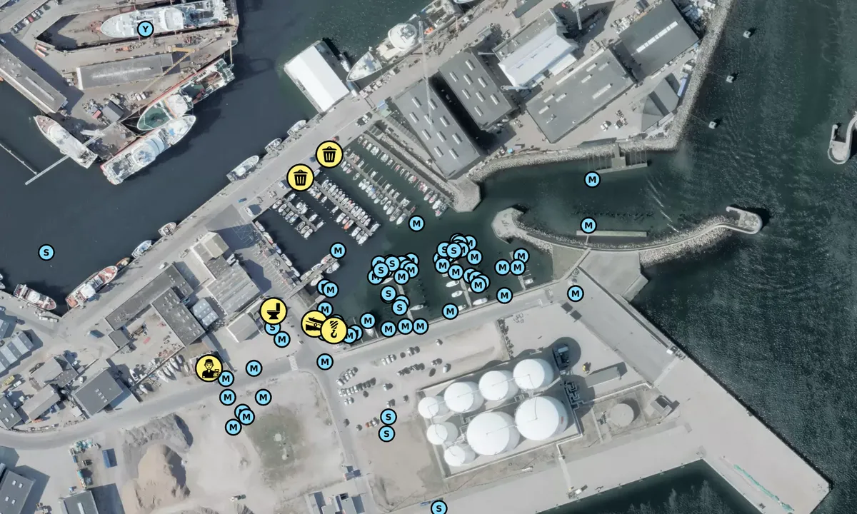 Satelite image of Skagen Sejlklub