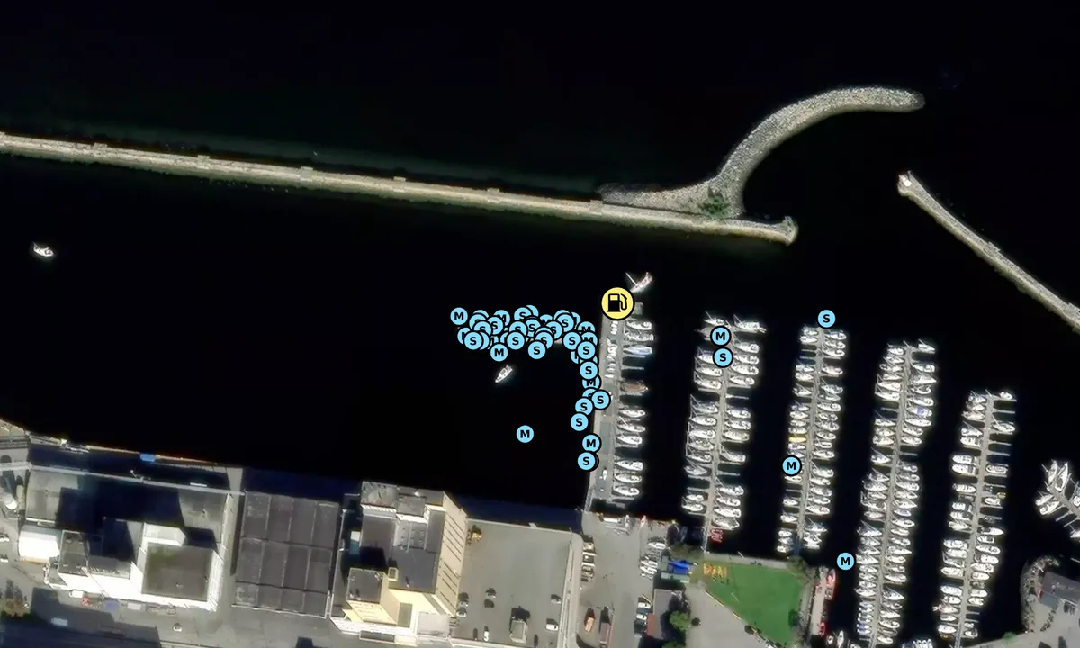 Satelite image of Skansen Gjestehavn - Trondheim