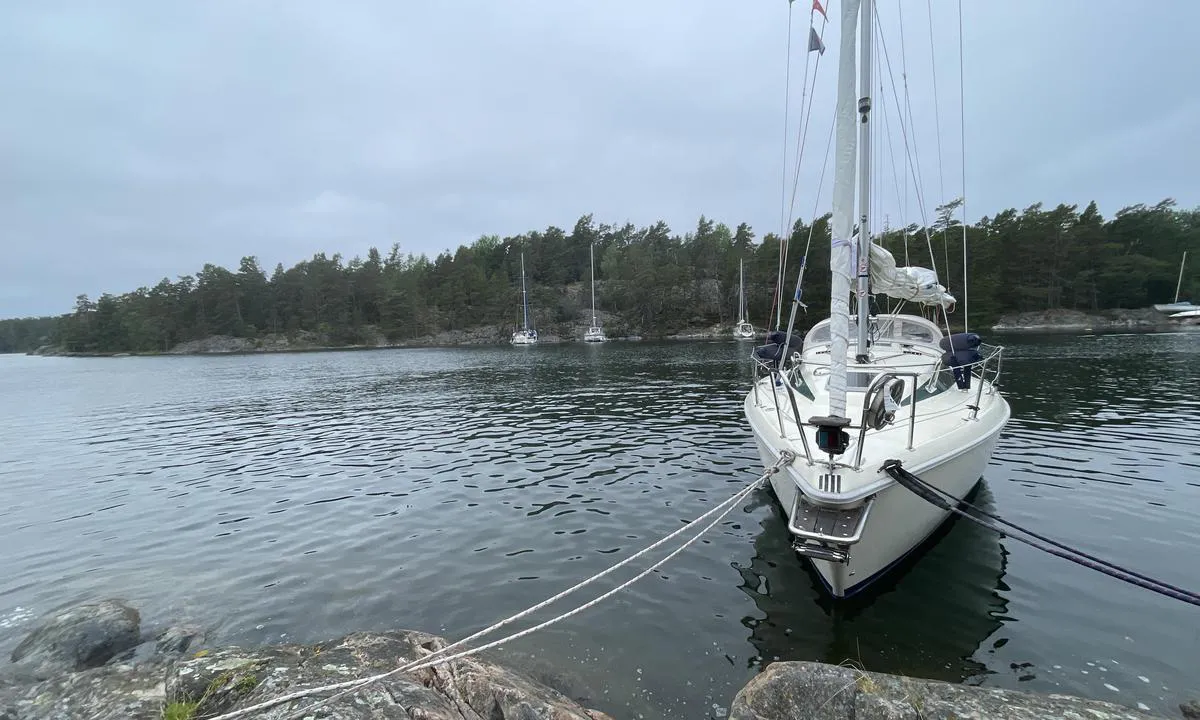Bild från norra stranden i Skärvassasundet.