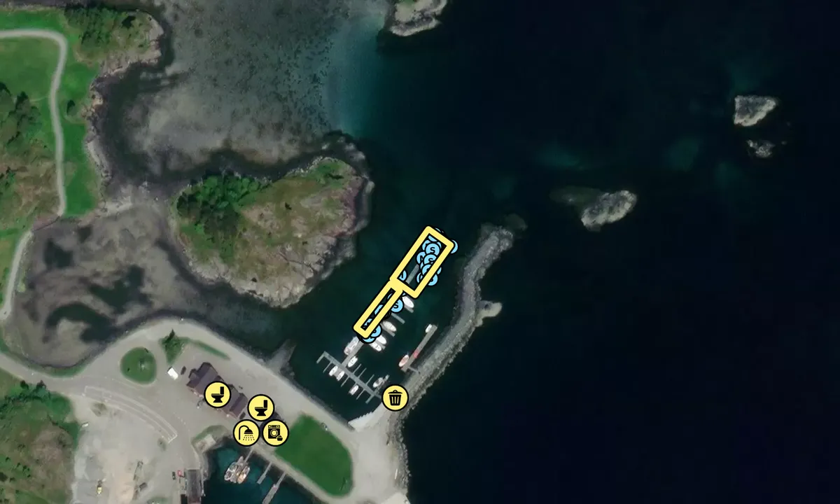Satelite image of Skei Småbåthavn
