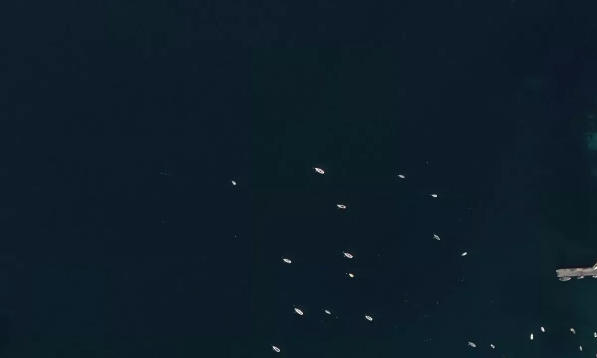 Flyfoto av Skerries Bay