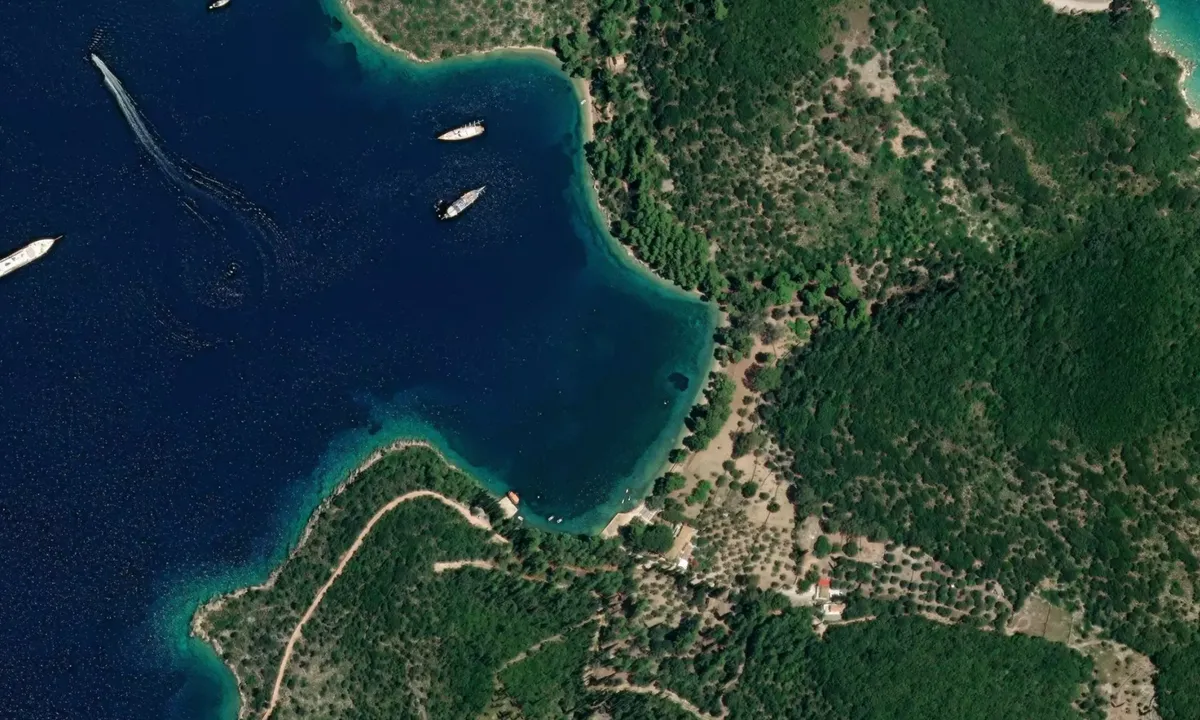 Flyfoto av Skhoinos Beach