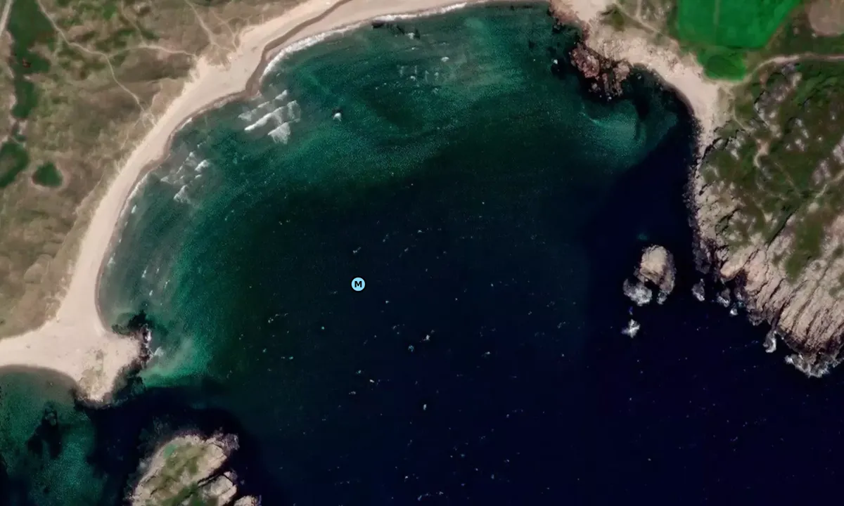 Satelite image of Skiphaugsanden