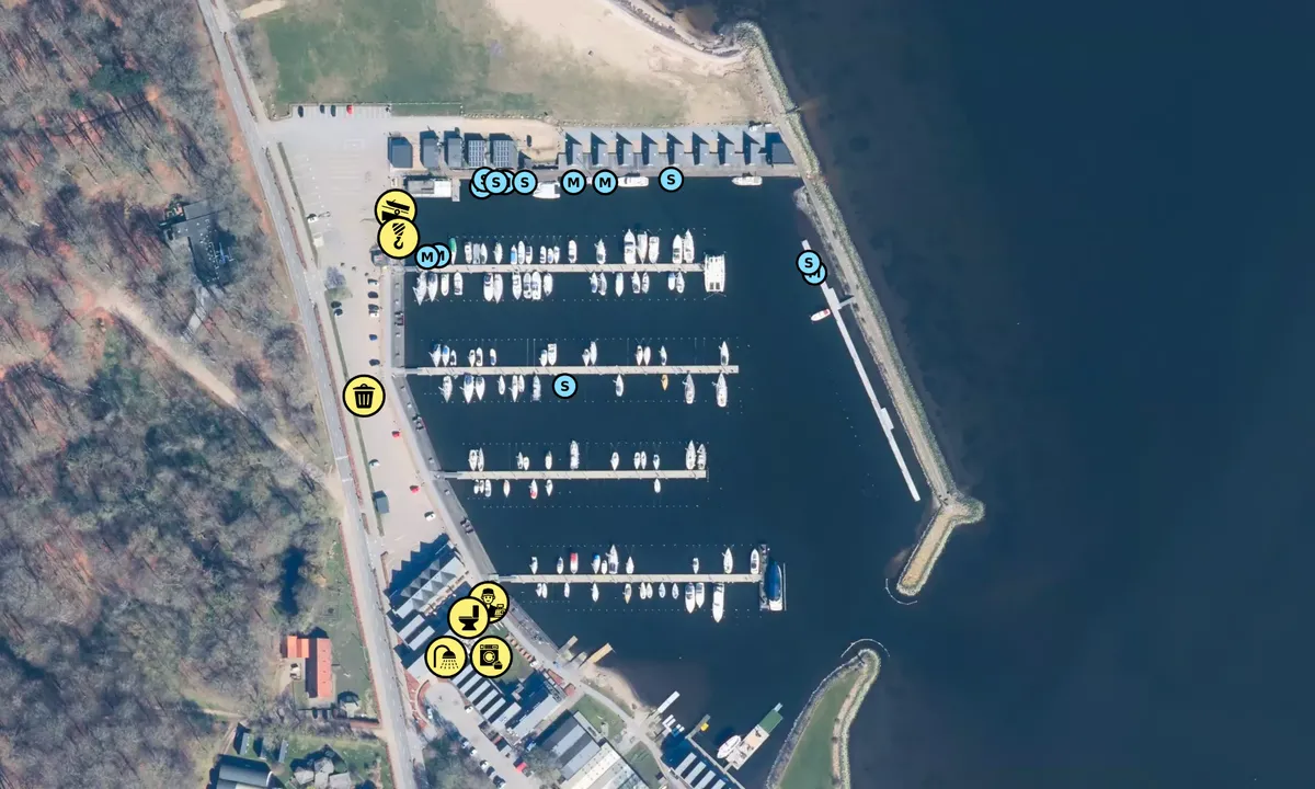 Satelite image of Skive Søsportshavn