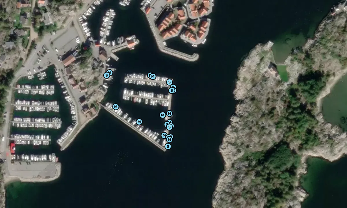 Satelite image of Skjærhalden båtforening