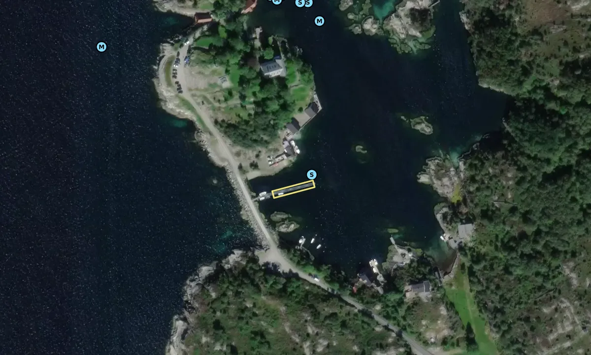 Satelite image of Skjerjehamn naturhamn