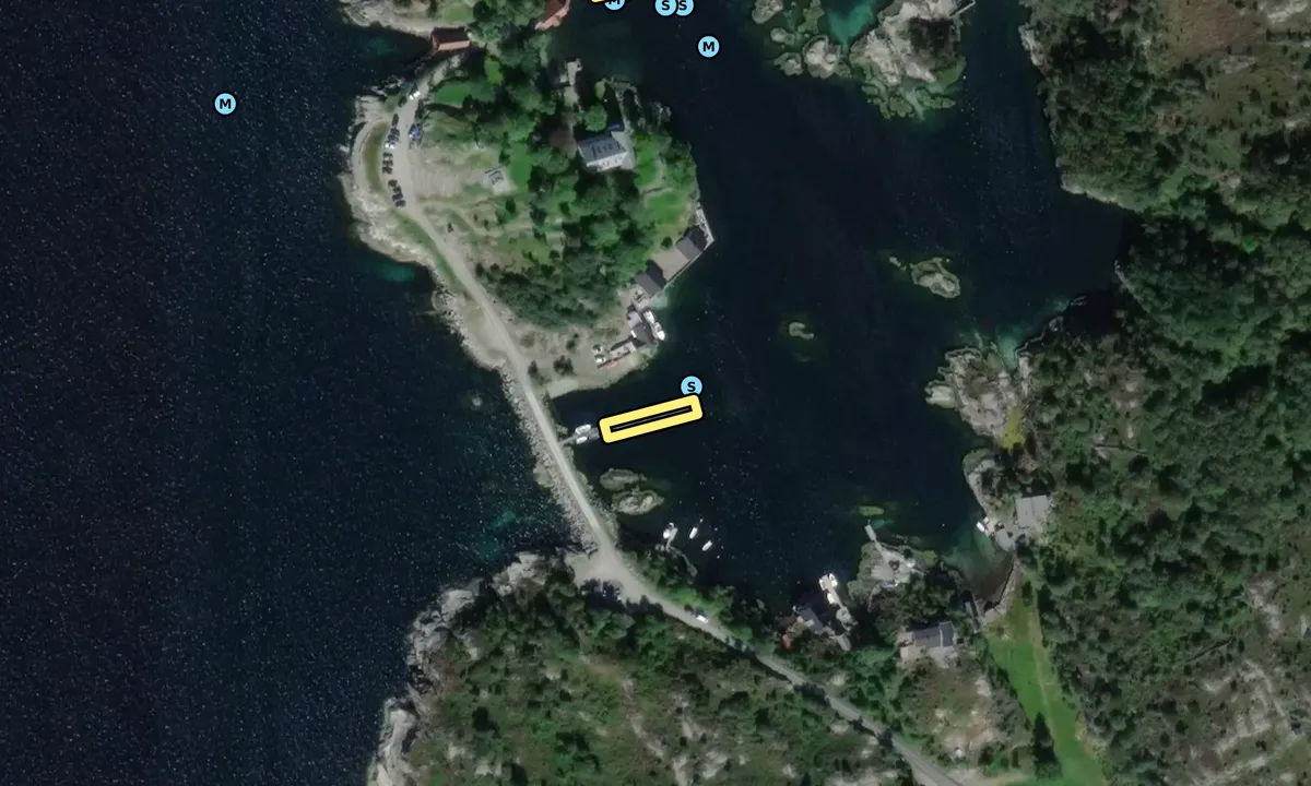 Satelite image of Skjerjehamn naturhamn