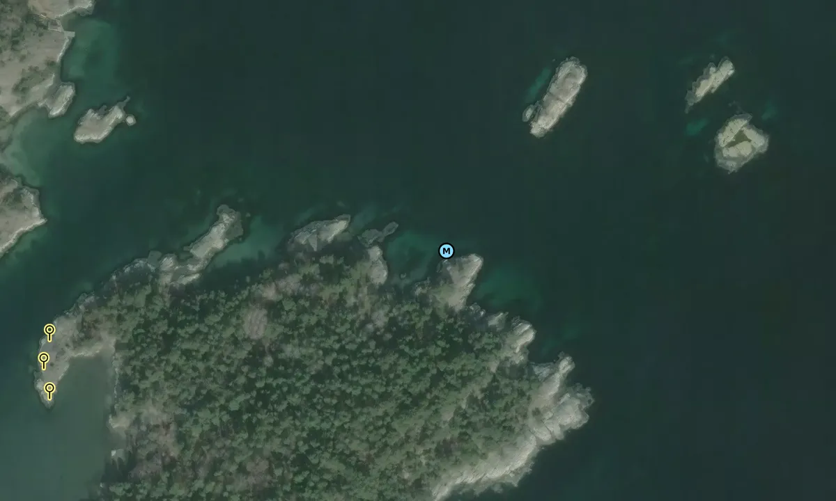 Satelite image of Skjødøya naturhavn