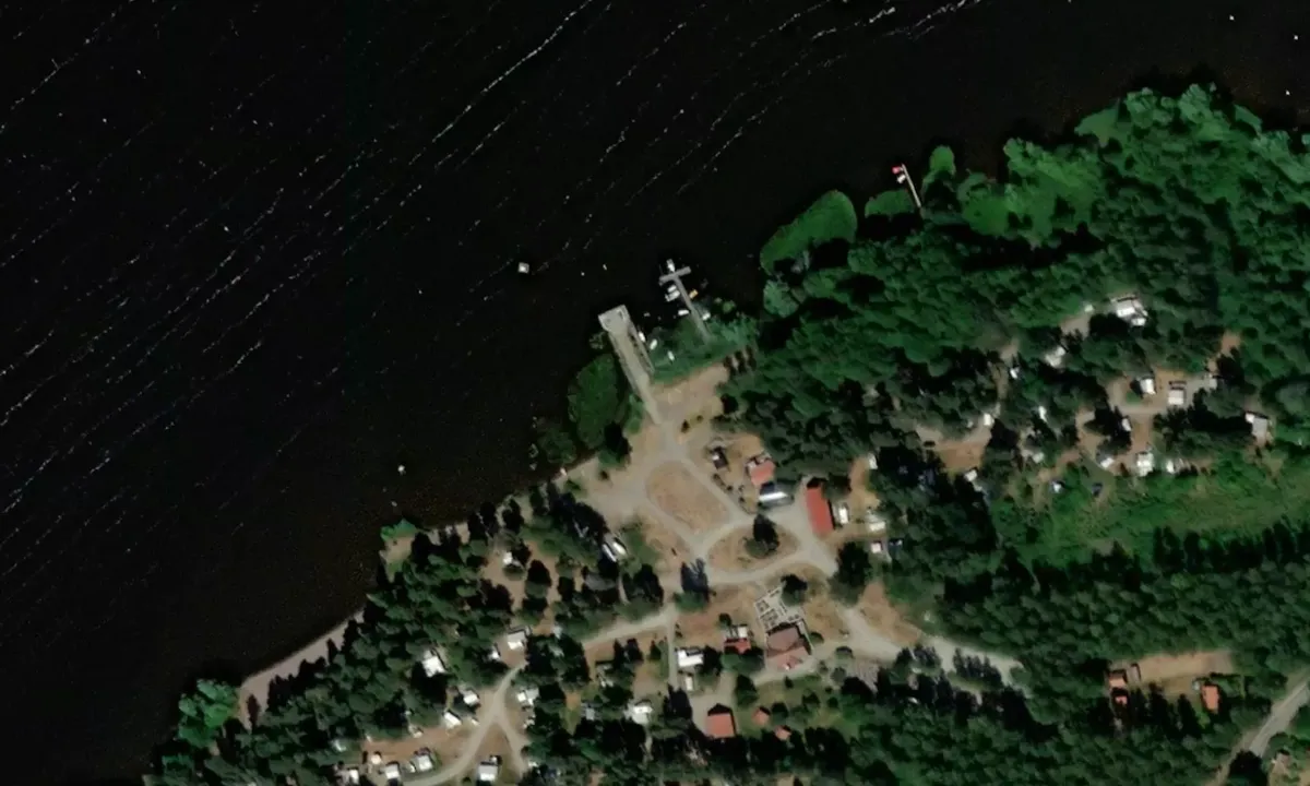 Satelite image of Skokloster Camping