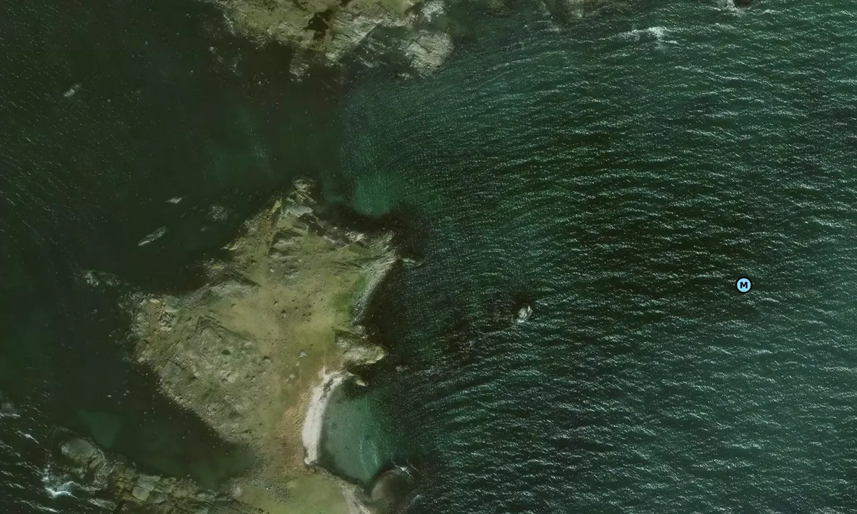 Satelite image of Skrivarklippan