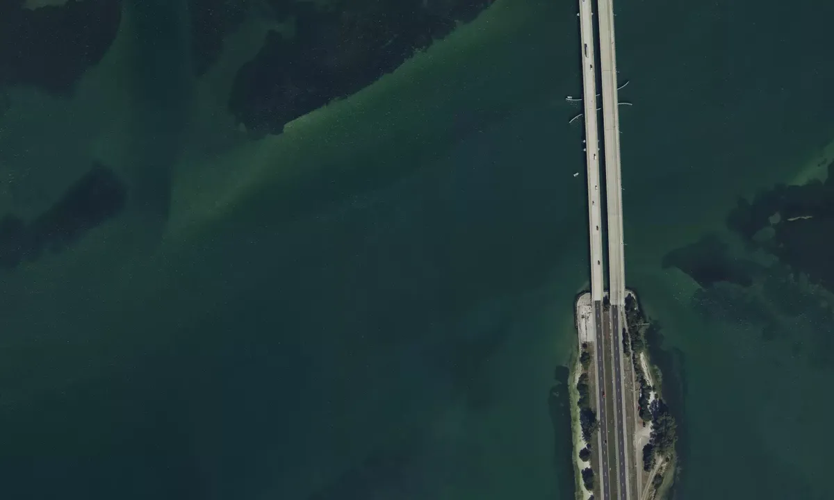Satelite image of Skyway Channel