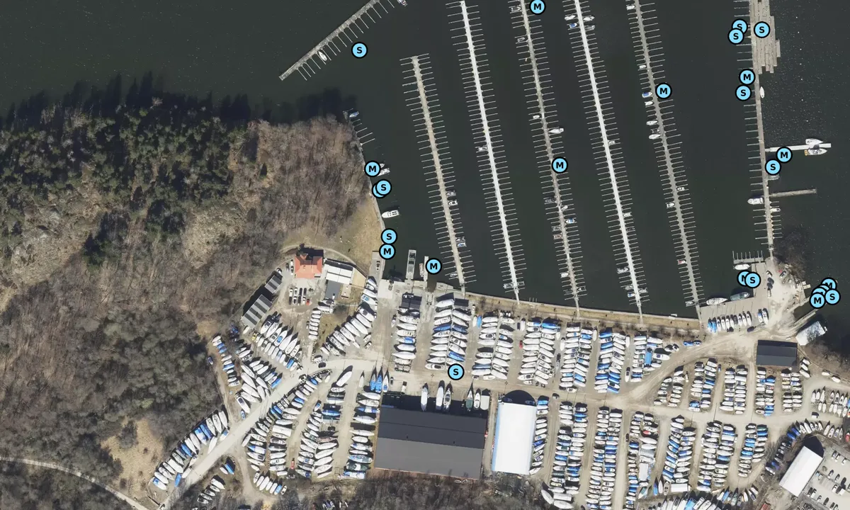 Satelite image of Slagsta Marina