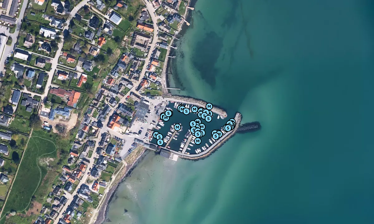 Satelite image of Sletten Havn