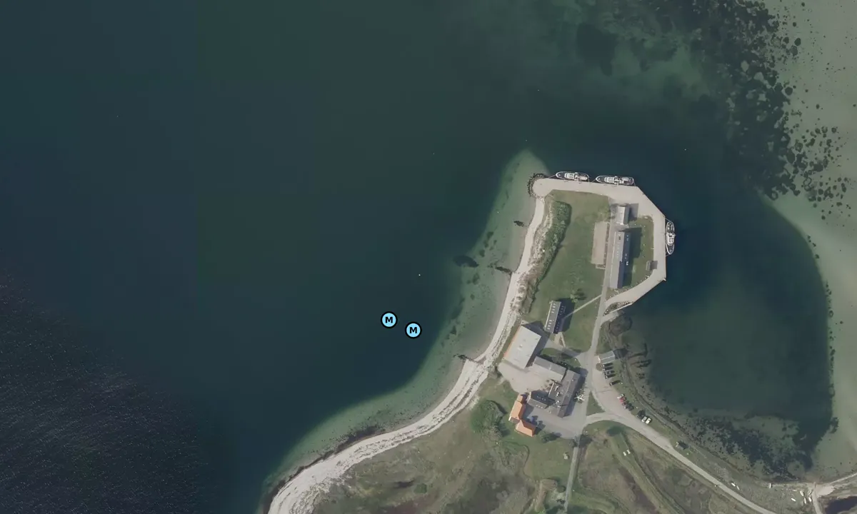 Satelite image of Slipshavn Røde Lade bouy