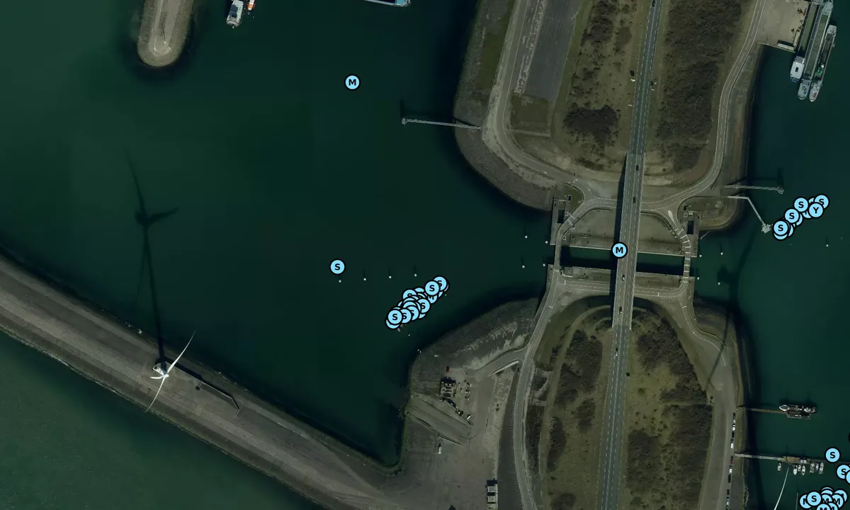Satelite image of Sluis Neeltje Jans