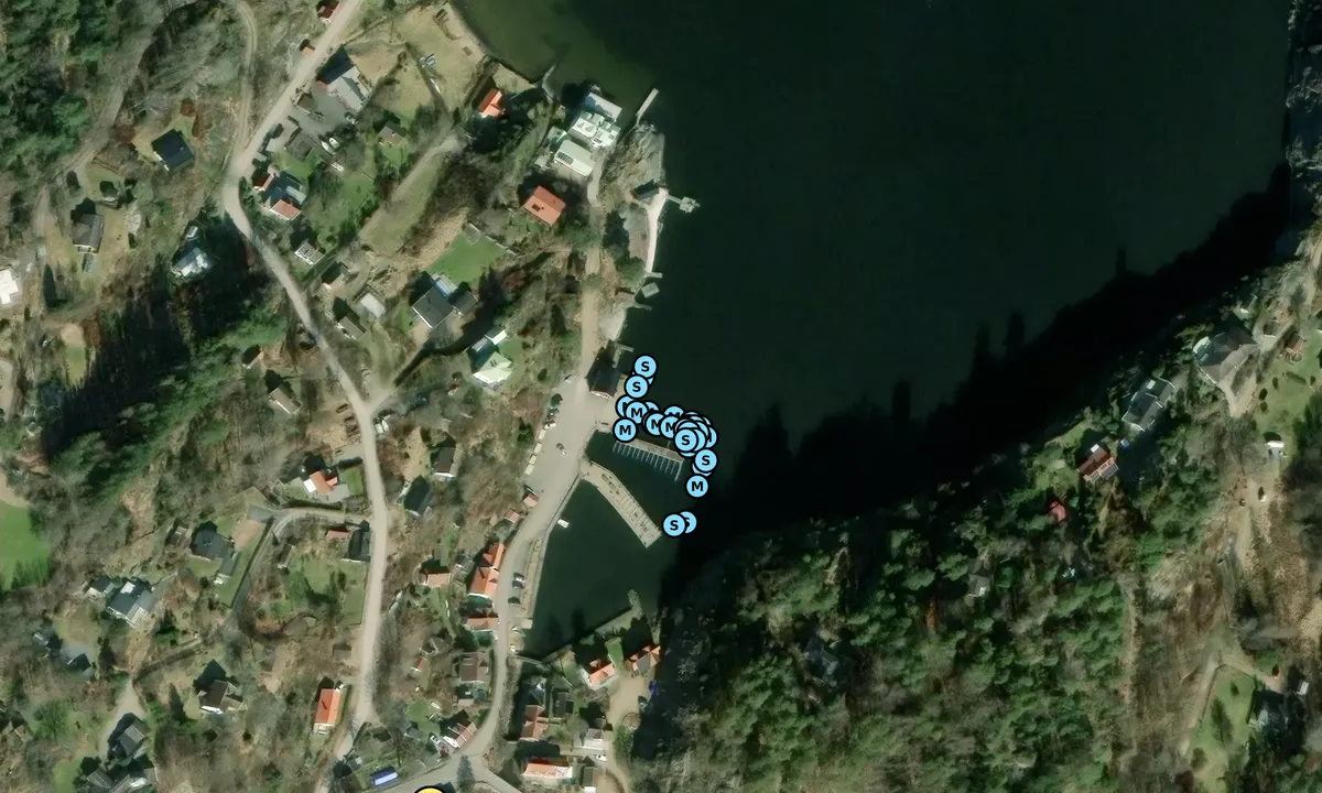 Satelite image of Slussen - Henån