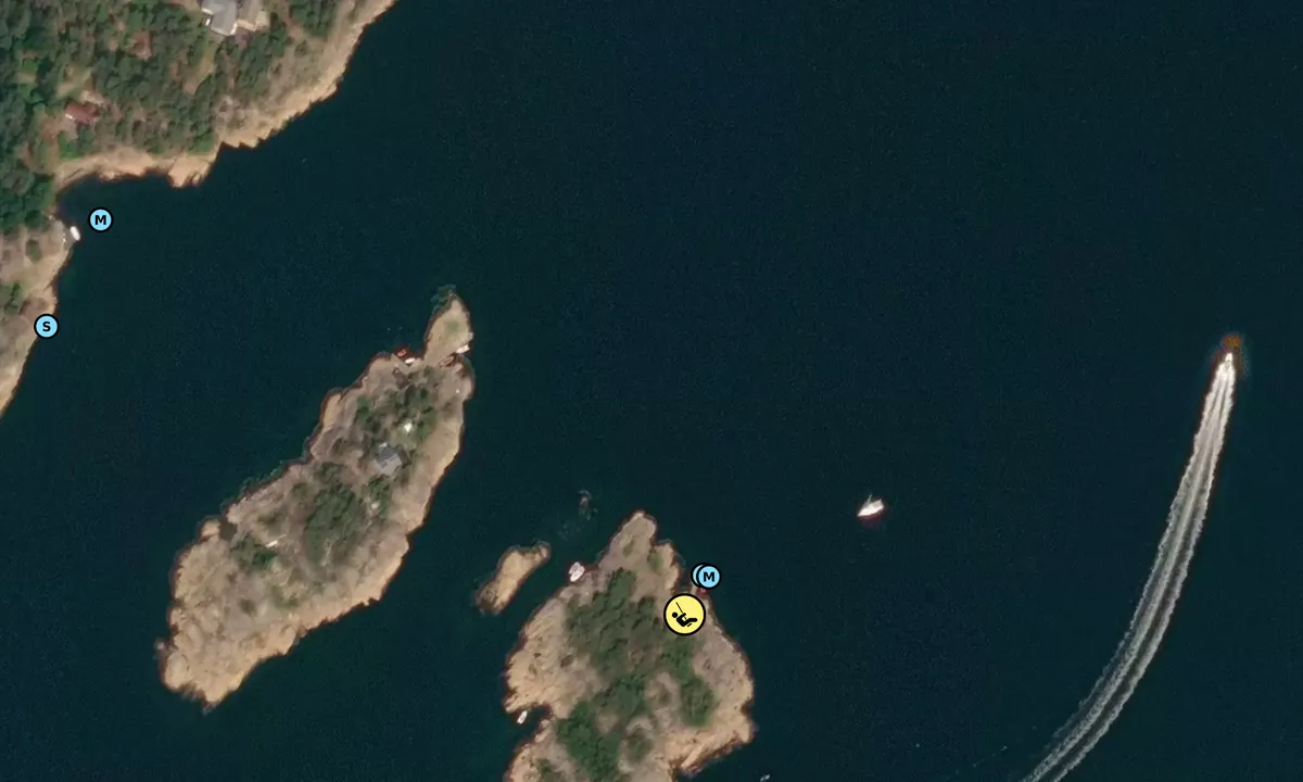 Satelite image of Småholmene