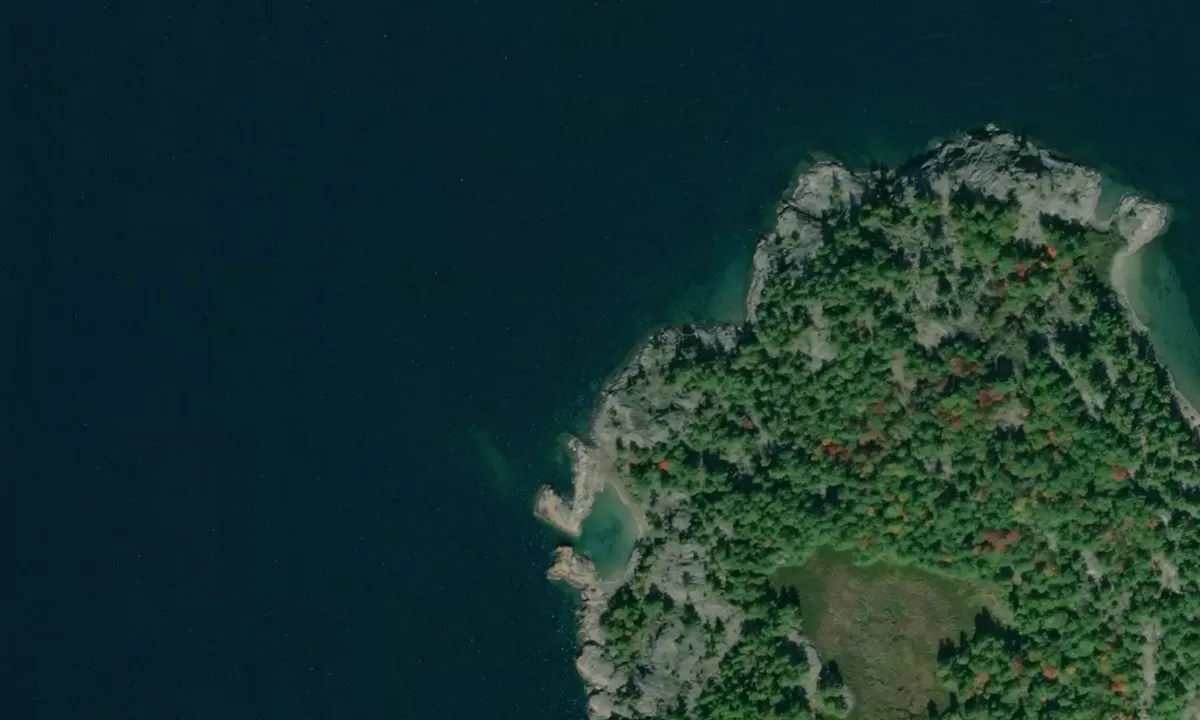 Satelite image of Small Bay - Algoma