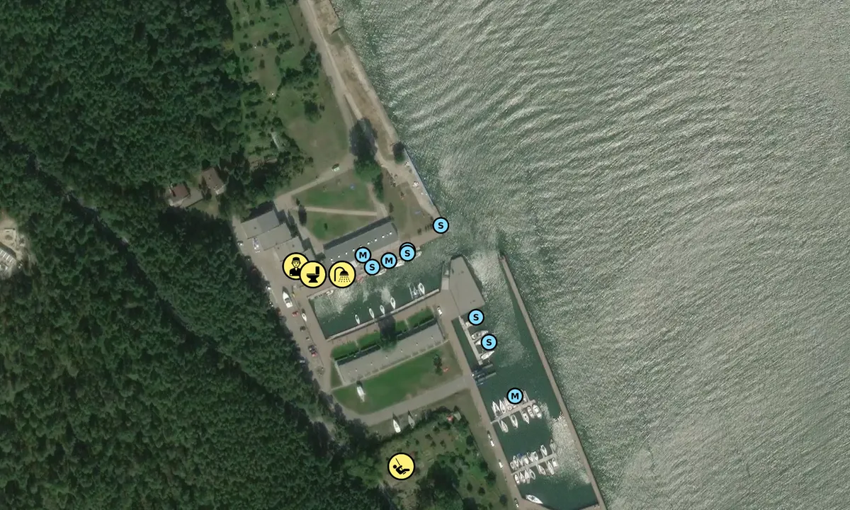 Satelite image of Smiltynė Yacht Club