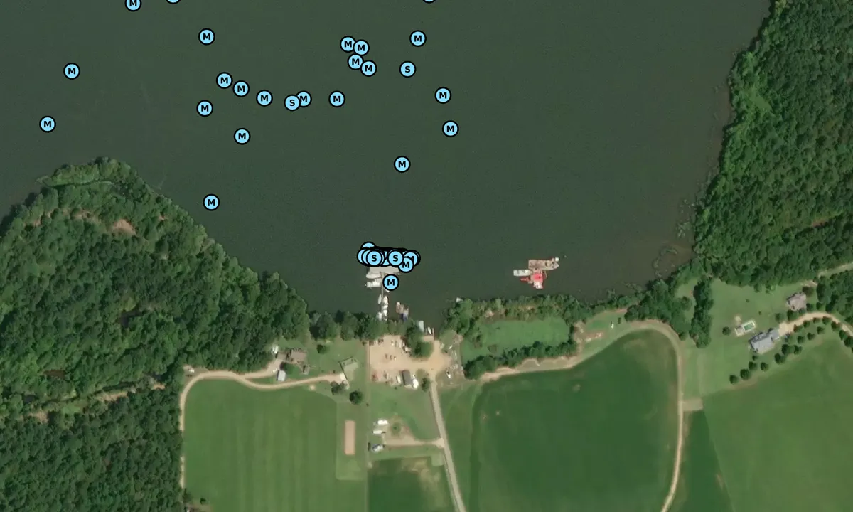 Satelite image of Smithville Marina
