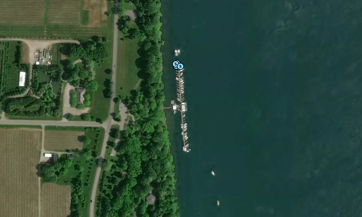 Satelite image of Smugglers Cove Boat Club