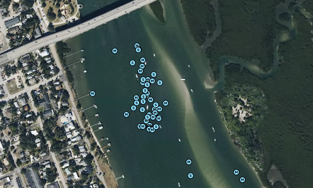 Satelite image of Smyrna Beach South