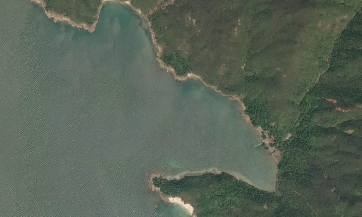 Flyfoto av Snake Bay