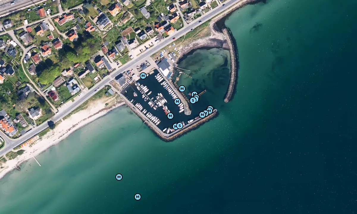 Satelite image of Snekkersten Havn