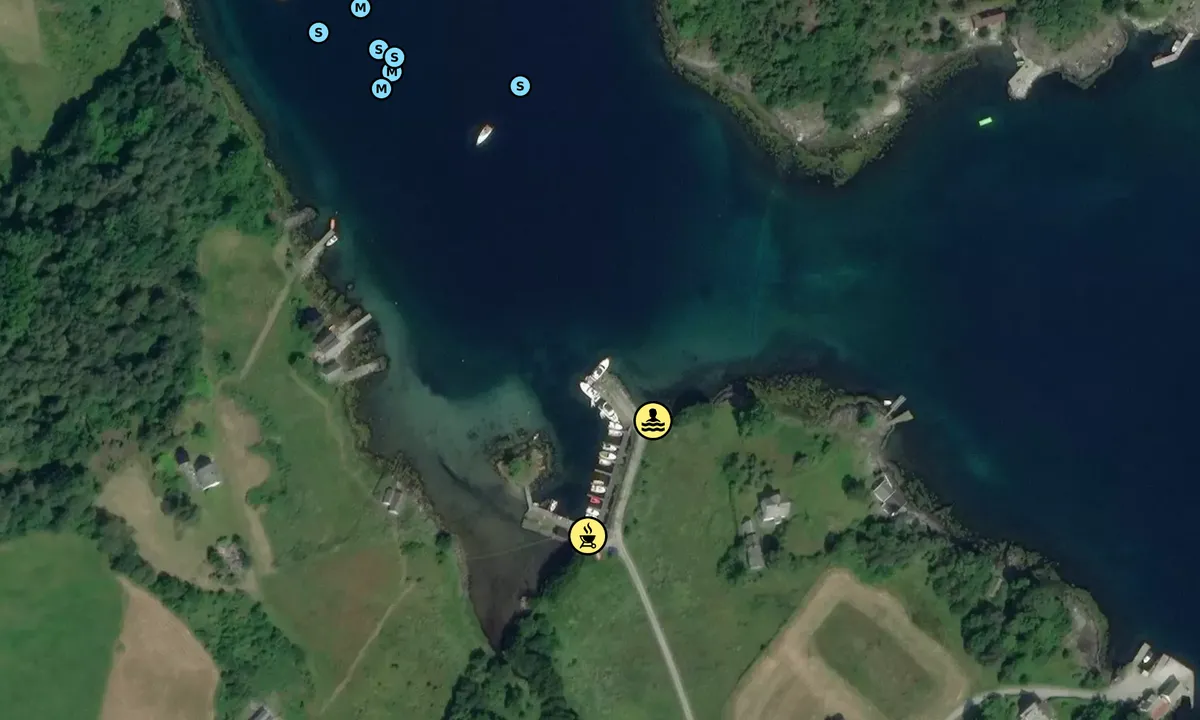 Satelite image of Snilstveitøy - Rosendal
